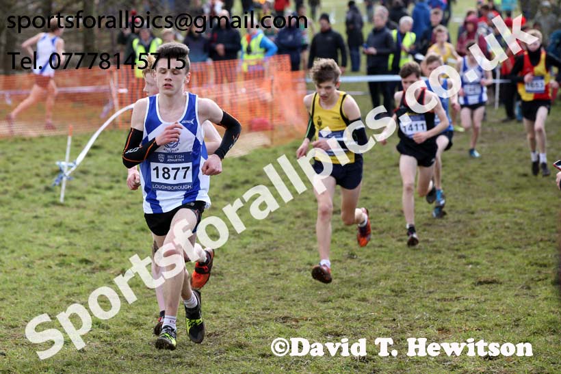 Boys under-15s 2019 British Athletics Inter Counties Cross Country, Prestwood Hall, Loughborough. Photo:  David T. Hewitson/Sports for All Pics